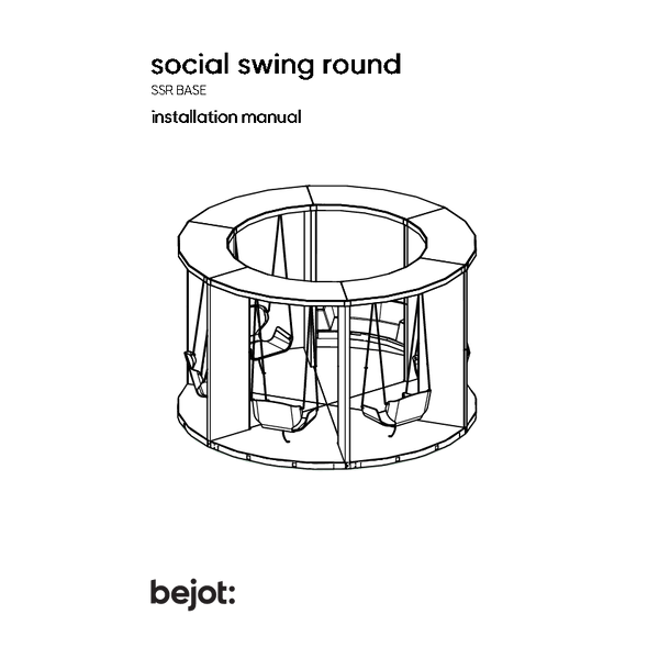 social swing round - installation manual